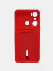 Вишнёвый силиконовый чехол для Infinix Hot 20i (инфиникс хот 20i)