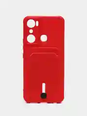 Вишнёвый силиконовый чехол для Infinix Hot 20i (инфиникс хот 20i)