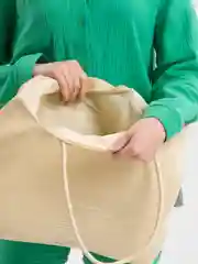 Коричневый пляжная соломенная сумка