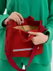Багровый женская сумка-шоппер