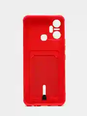 Красный силиконовый чехол для Infinix Smart 6 Plus (Инфиникс смарт 6 плюс)