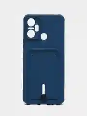 Синий силиконовый чехол для Infinix Smart 6 Plus (Инфиникс смарт 6 плюс)