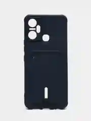 Темно-синий силиконовый чехол для Infinix Smart 6 Plus (Инфиникс смарт 6 плюс)