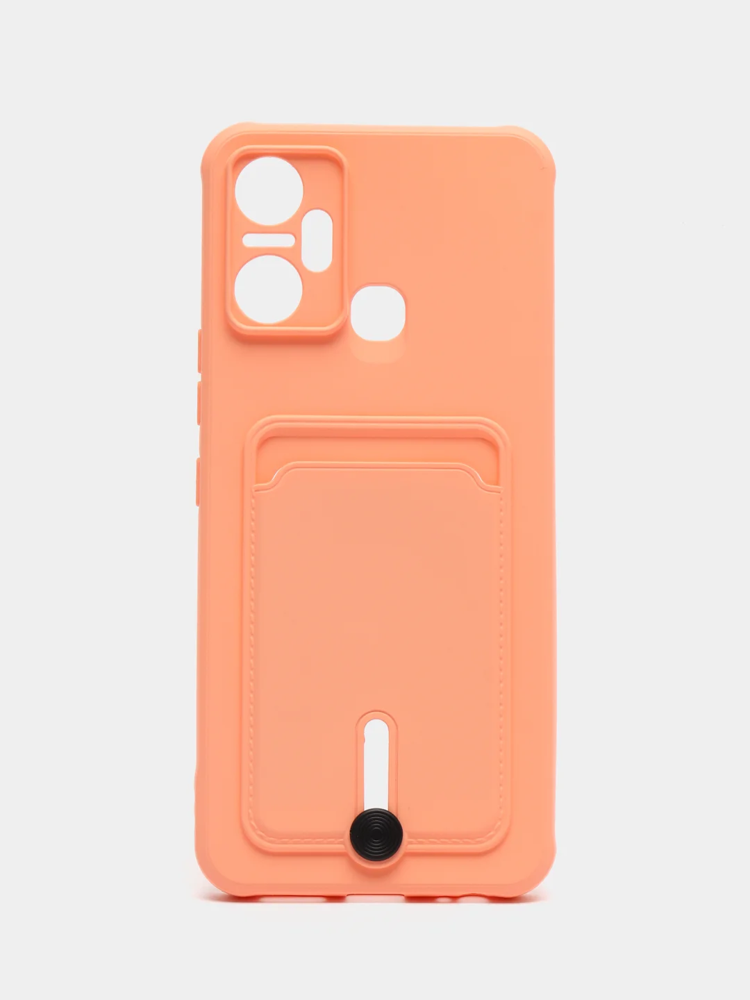 Пастельно-коралловый силиконовый чехол для Infinix Smart 6 Plus (Инфиникс смарт 6 плюс)