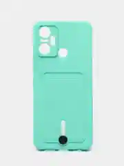 Мятный силиконовый чехол для Infinix Smart 6 Plus (Инфиникс смарт 6 плюс)