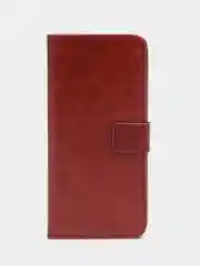 Багровый чехол-книжка с магнитной застежкой для Tecno Spark 10 / 10C (Техно Спарк 10 / 10С)