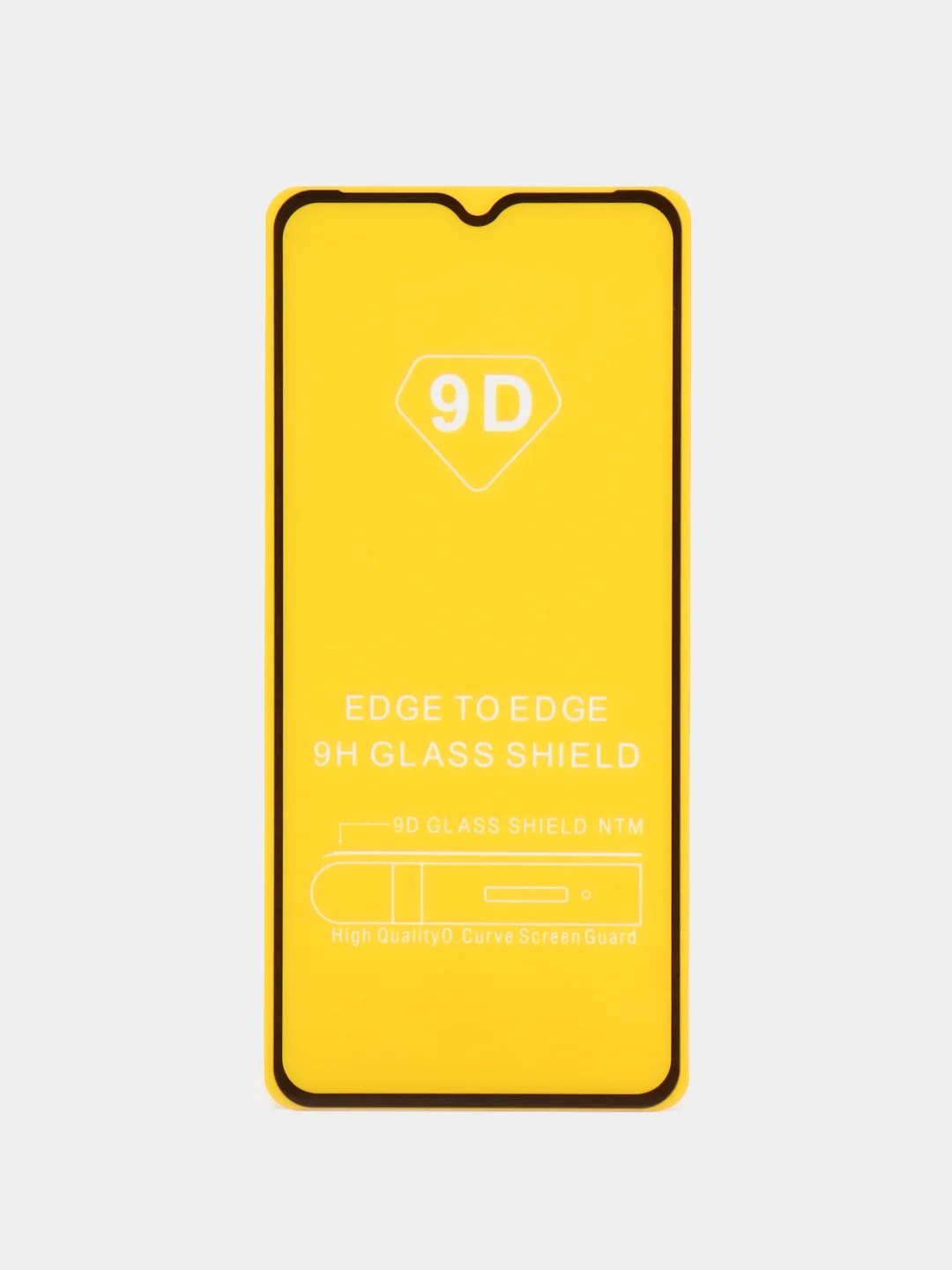 Черный защитное стекло 9D для Itel Vision 3 Plus (Ител Вижен 3 Плюс)