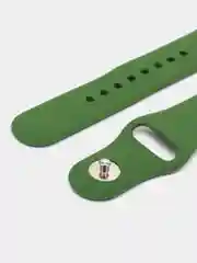 Зеленый силиконовый ремешок для Xiaomi Amazfit Bip, Huawei, Haylou, Samsung, 20 мм, с кнопкой