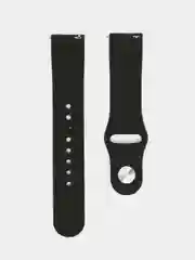 Тёмно-коричневый силиконовый ремешок для Xiaomi Amazfit Bip, Huawei, Haylou, Samsung, 20 мм, с кнопкой