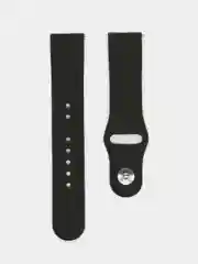 Тёмно-коричневый силиконовый ремешок для Xiaomi Amazfit Bip, Huawei, Haylou, Samsung, 20 мм, с кнопкой
