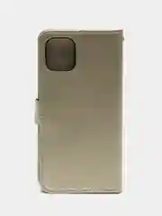 Золотой чехол-книжка с магнитной застежкой для iPhone 16/15/14/13/12/11/Pro/Max/Mini/Plus