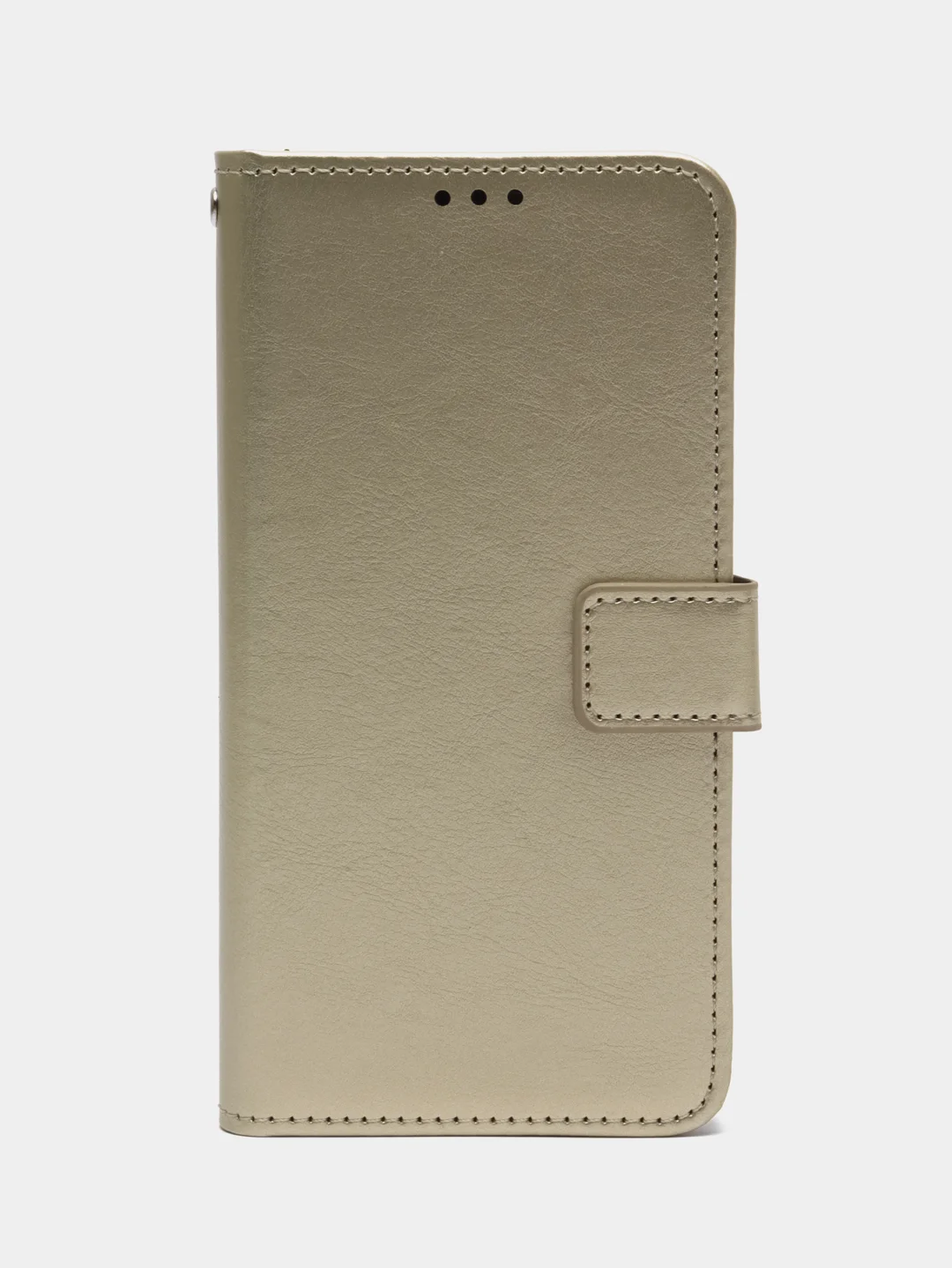 Золотой чехол-книжка с магнитной застежкой для iPhone 16/15/14/13/12/11/Pro/Max/Mini/Plus