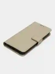 Золотой чехол-книжка с магнитной застежкой для iPhone 16/15/14/13/12/11/Pro/Max/Mini/Plus