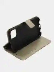 Золотой чехол-книжка с магнитной застежкой для iPhone 16/15/14/13/12/11/Pro/Max/Mini/Plus