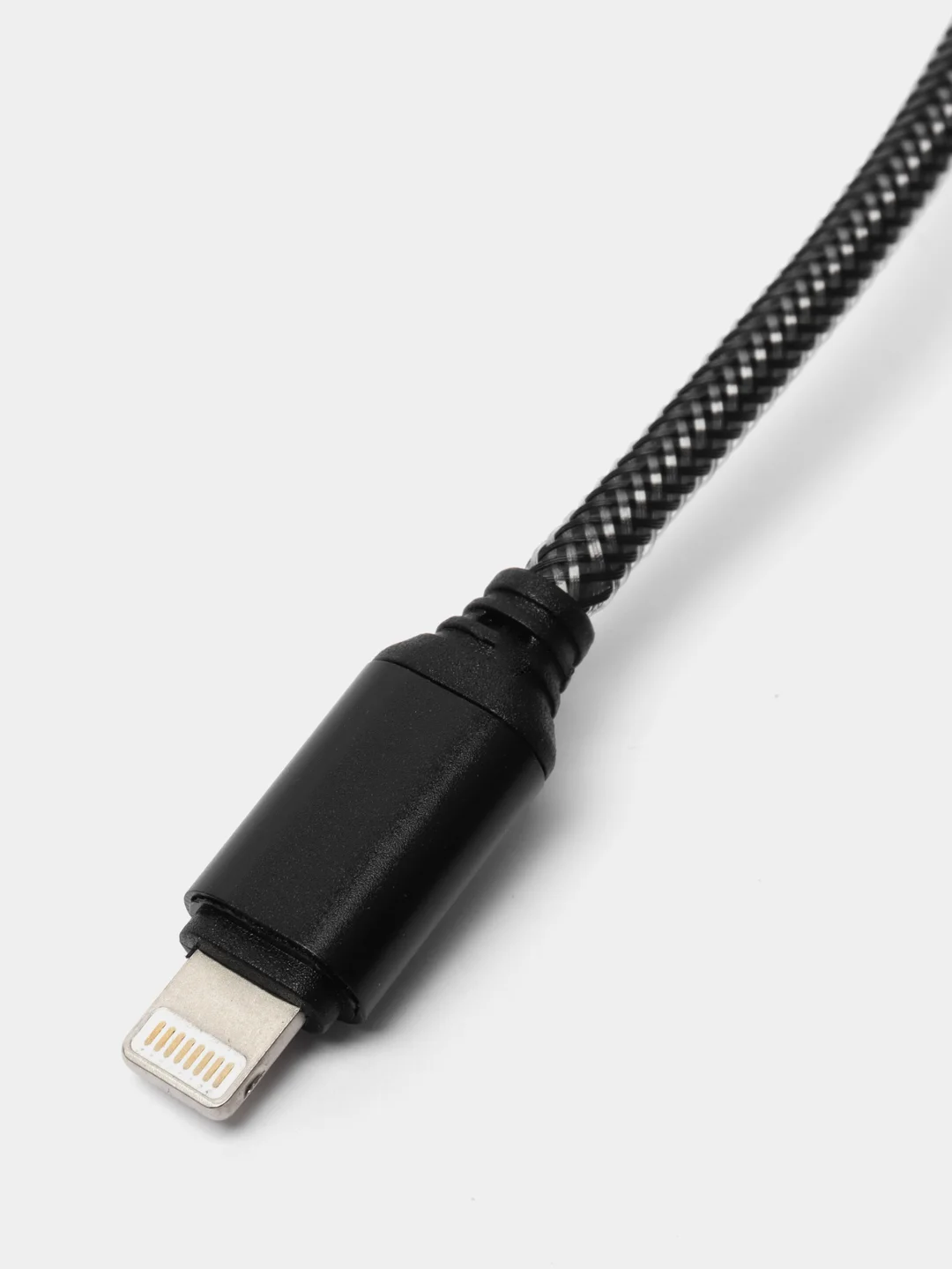 Кабель зарядки USB / Lightening iPhone светящийся усиленный, 1 метр, быстрая зарядка 2,4 А
