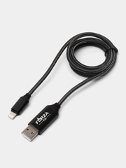 Кабель зарядки USB / Lightening iPhone светящийся усиленный, 1 метр, быстрая зарядка 2,4 А