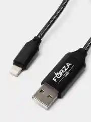 Кабель зарядки USB / Lightening iPhone светящийся усиленный, 1 метр, быстрая зарядка 2,4 А