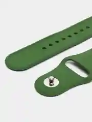 Зеленый силиконовый ремешок для Xiaomi Amazfit Bip / Huawei / Haylou / Samsung, с кнопкой, 22 мм
