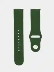 Зеленый силиконовый ремешок для Xiaomi Amazfit Bip / Huawei / Haylou / Samsung, с кнопкой, 22 мм