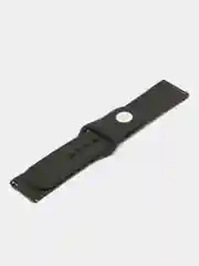 Тёмно-коричневый силиконовый ремешок для Xiaomi Amazfit Bip / Huawei / Haylou / Samsung, с кнопкой, 22 мм