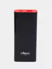 Аккумулятор мобильный, 8000 мАч, 2xUSB, 2А, дисплей, прорезиненный, красный