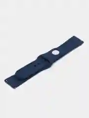 Темно-синий силиконовый ремешок для Xiaomi Amazfit Bip, Huawei, Haylou, Samsung, 20 мм, с кнопкой