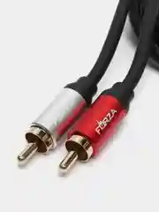Аудио-кабель mini-Jack, 2RCА, 1, 8м, позолоч. никелир., медь, оплётка ПВХ