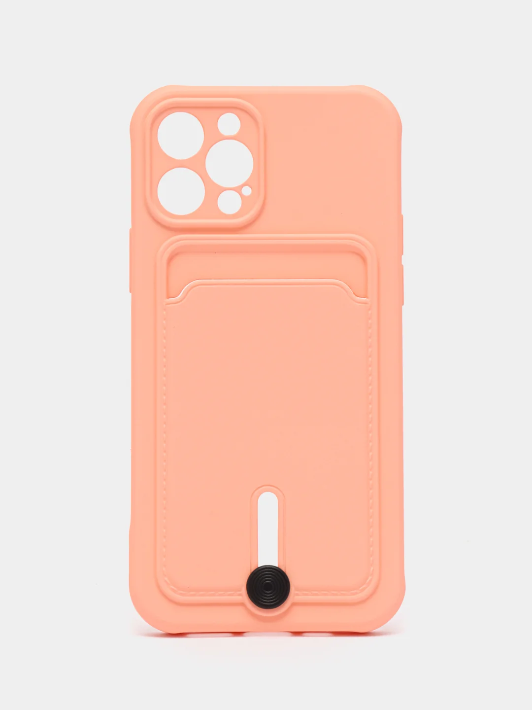 Пастельно-коралловый защитный чехол для iPhone 12 Pro (Айфон 12 Про) силиконовый
