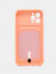 Пастельно-коралловый защитный чехол для iPhone 12 Pro (Айфон 12 Про) силиконовый