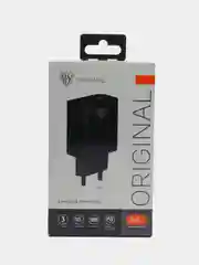 Черный сетевое зарядное устройство Максимум, быстрая зарядка QC3.0, 3xUSB, 3.4А