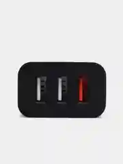 Черный сетевое зарядное устройство Максимум, быстрая зарядка QC3.0, 3xUSB, 3.4А