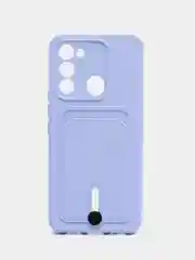 Аметистовый чехол силиконовый для Tecno Spark 8C/Go 2022 (Техно Спарк 8C/Go 2022)