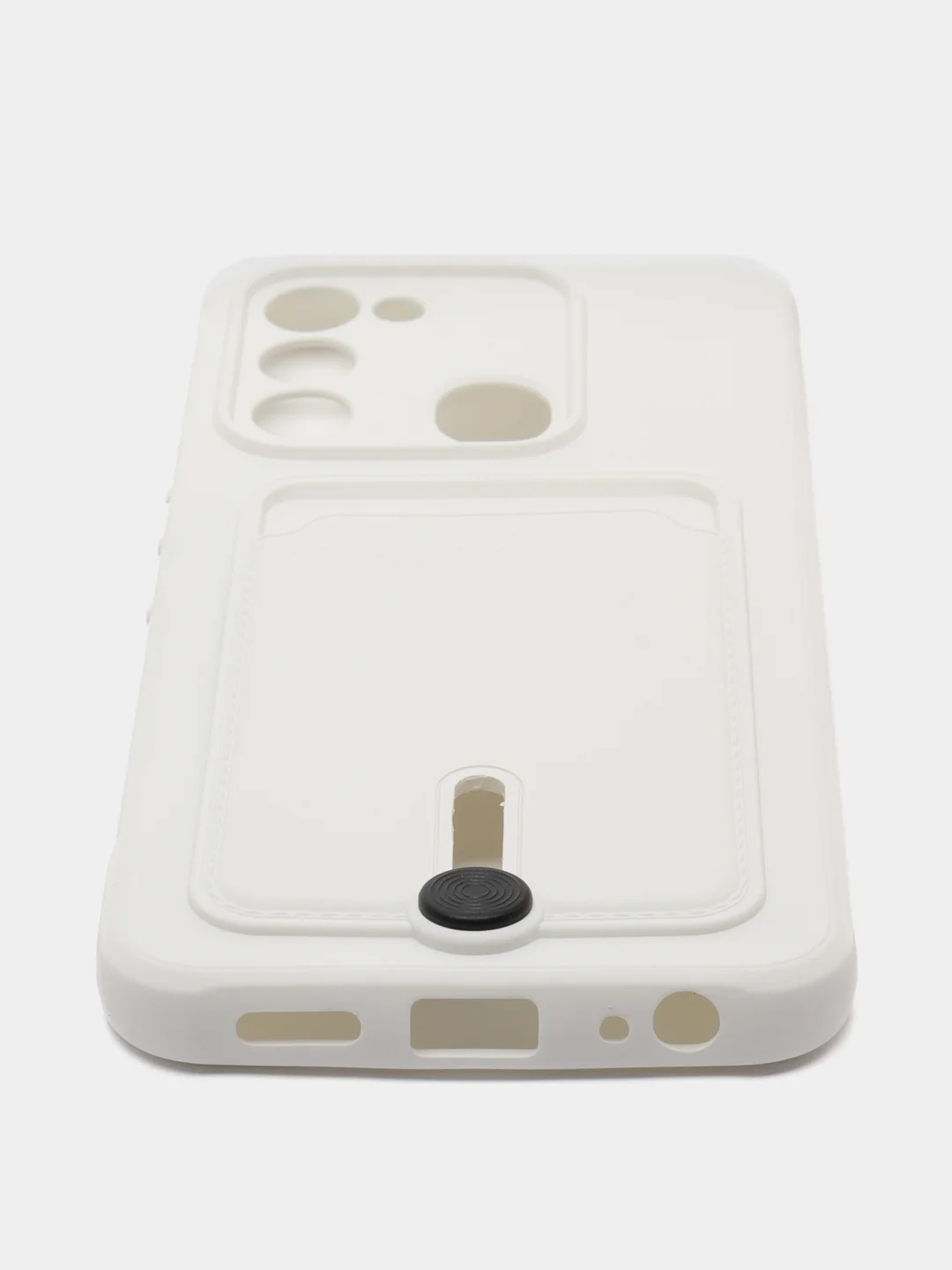 Белый чехол силиконовый для Tecno Spark 8C/Go 2022 (Техно Спарк 8C/Go 2022)