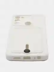 Белый чехол силиконовый для Tecno Spark 8C/Go 2022 (Техно Спарк 8C/Go 2022)