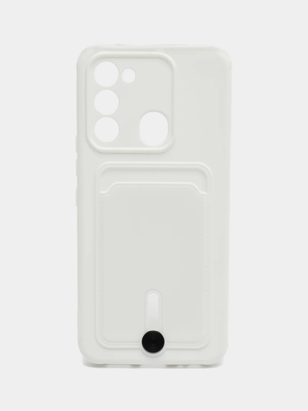 Белый чехол силиконовый для Tecno Spark 8C/Go 2022 (Техно Спарк 8C/Go 2022)