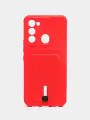 Красный чехол силиконовый для Tecno Spark 8C/Go 2022 (Техно Спарк 8C/Go 2022)