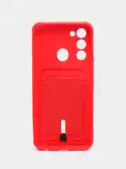 Красный чехол силиконовый для Tecno Spark 8C/Go 2022 (Техно Спарк 8C/Go 2022)