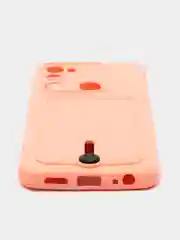 Пастельно-коралловый чехол силиконовый для Tecno Spark 8C/Go 2022 (Техно Спарк 8C/Go 2022)