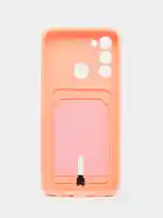 Пастельно-коралловый чехол силиконовый для Tecno Spark 8C/Go 2022 (Техно Спарк 8C/Go 2022)