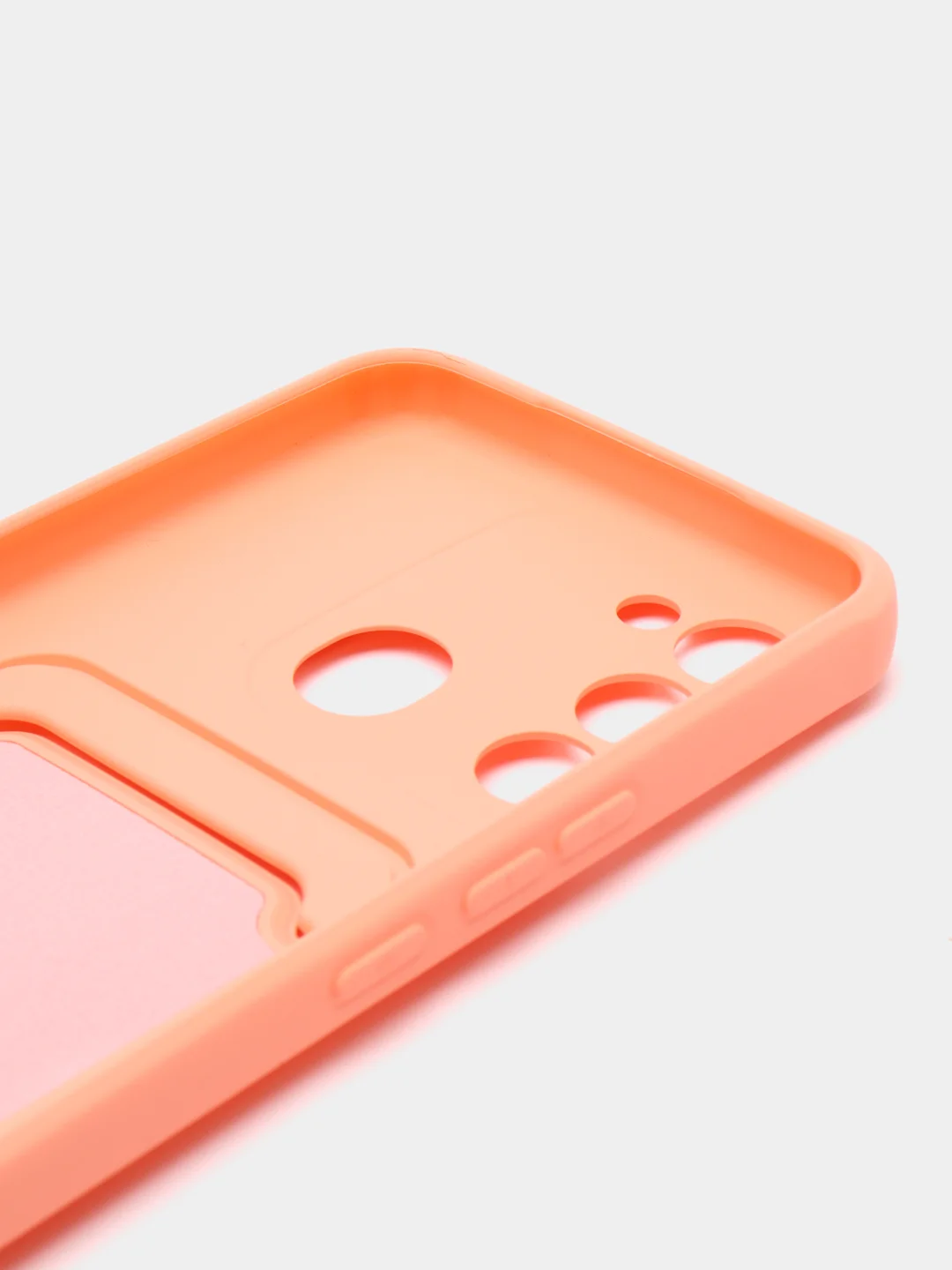 Пастельно-коралловый чехол силиконовый для Tecno Spark 8C/Go 2022 (Техно Спарк 8C/Go 2022)