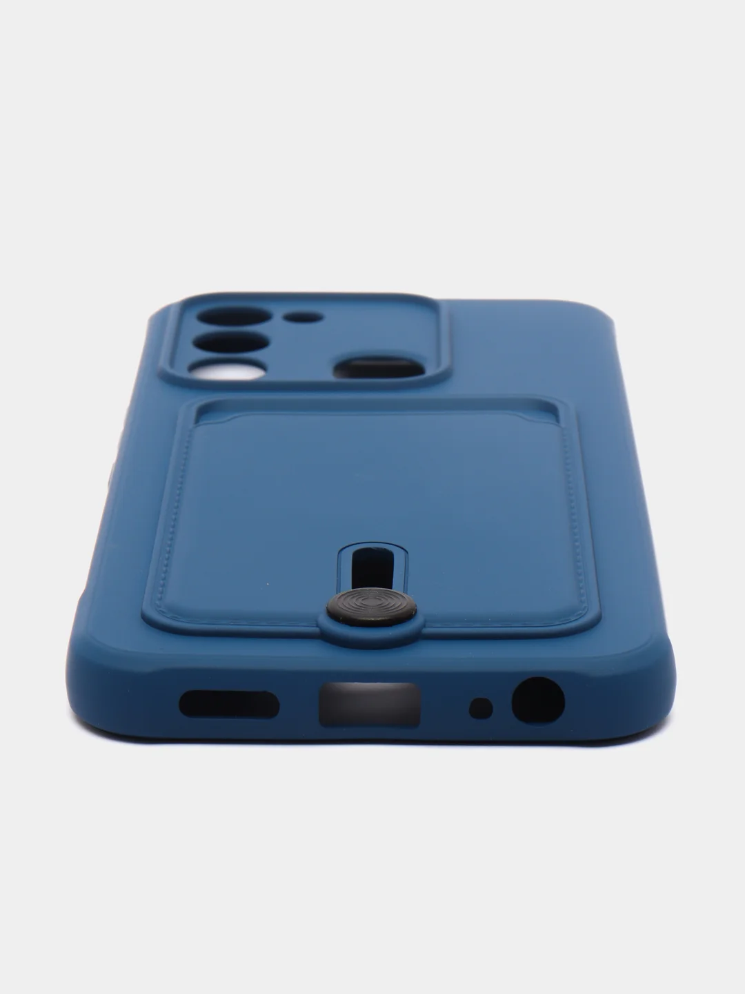 Синий чехол силиконовый для Tecno Spark 8C/Go 2022 (Техно Спарк 8C/Go 2022)