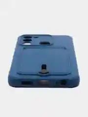 Синий чехол силиконовый для Tecno Spark 8C/Go 2022 (Техно Спарк 8C/Go 2022)