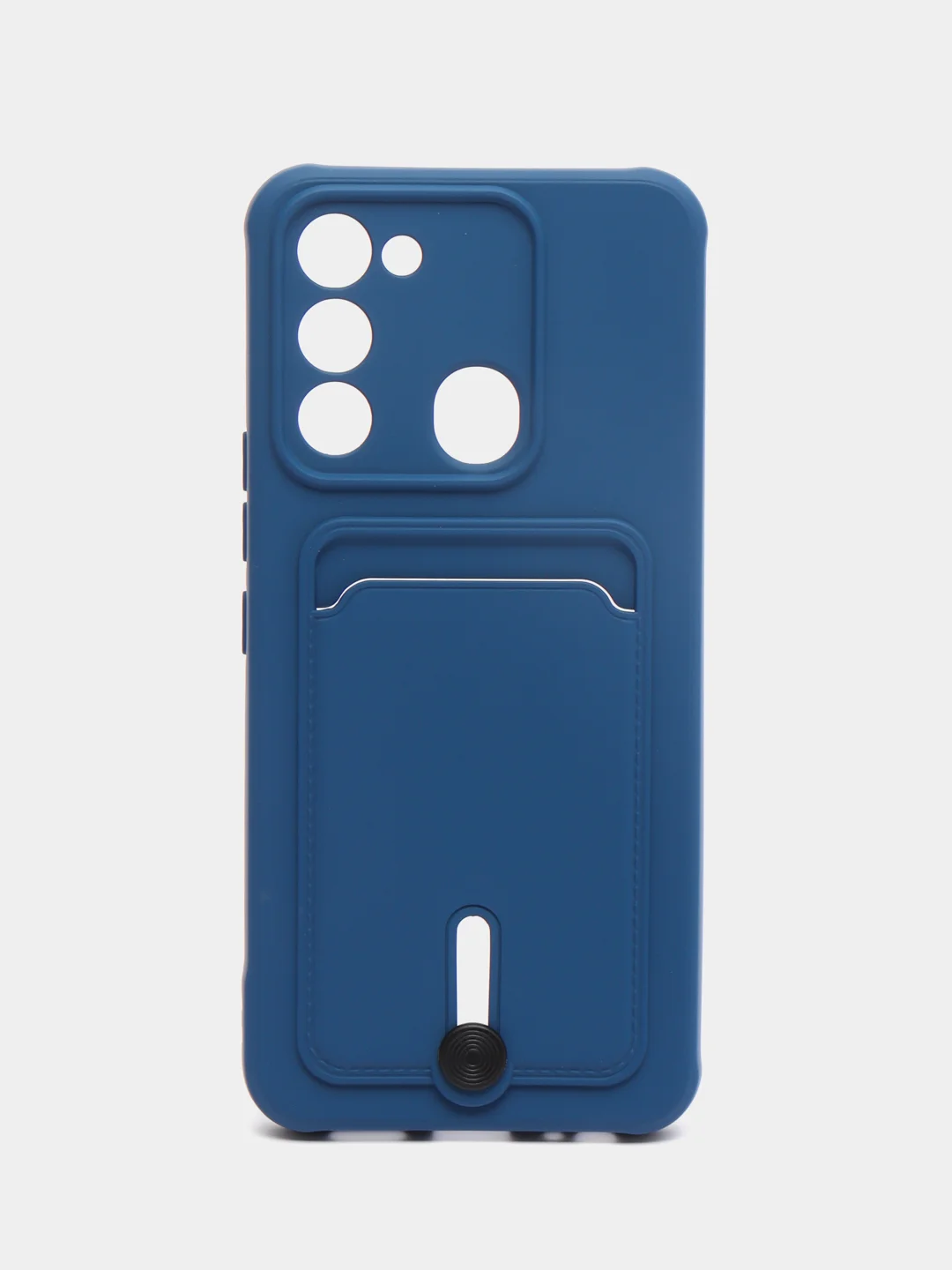 Синий чехол силиконовый для Tecno Spark 8C/Go 2022 (Техно Спарк 8C/Go 2022)