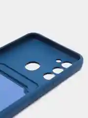 Синий чехол силиконовый для Tecno Spark 8C/Go 2022 (Техно Спарк 8C/Go 2022)