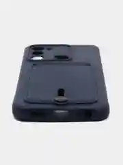 Темно-синий чехол силиконовый для Tecno Spark 8C/Go 2022 (Техно Спарк 8C/Go 2022)