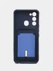 Темно-синий чехол силиконовый для Tecno Spark 8C/Go 2022 (Техно Спарк 8C/Go 2022)