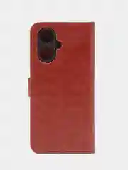Багровый чехол-книжка с магнитной застежкой для Realme 10 Pro+ (Plus) Реалми 10 Про Плюс
