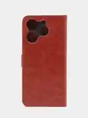 Багровый чехол-книжка с магнитной застежкой для Tecno Spark 10 Pro (Техно Спарк 10 Про)