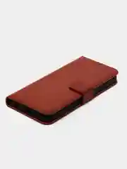 Багровый чехол-книжка с магнитной застежкой для Infinix HOT 12 Pro, Инфиникс Хот 12 про