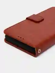 Багровый чехол-книжка с магнитной застежкой для Infinix HOT 12 Pro, Инфиникс Хот 12 про